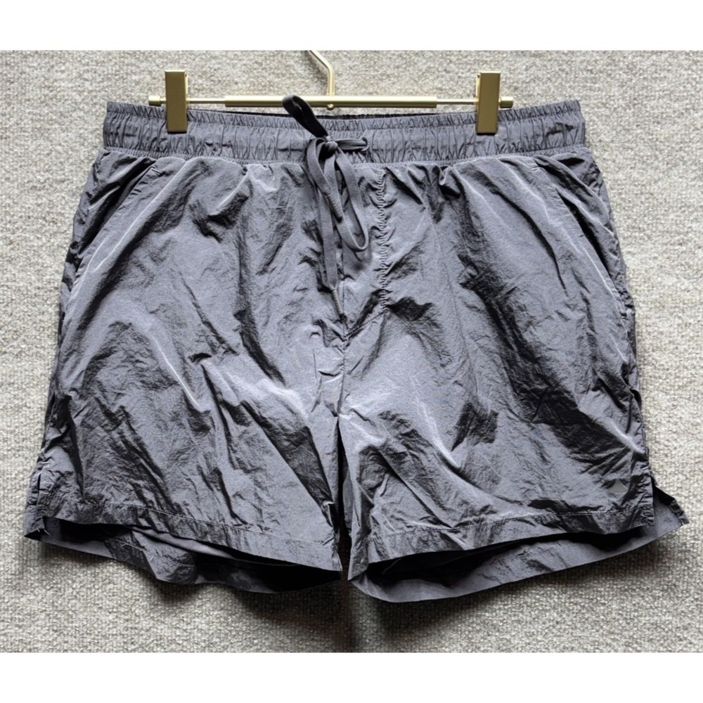 Vitality Surface Running Shorts Womens Size Large Graphite Purple Sheen Lined